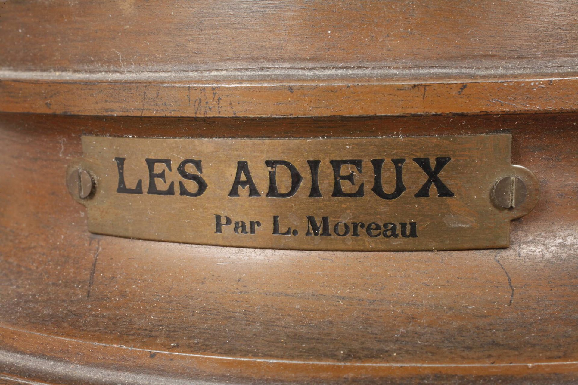 Louis Auguste Moreau, Salonfigur "Les Adieux" - Image 7 of 8
