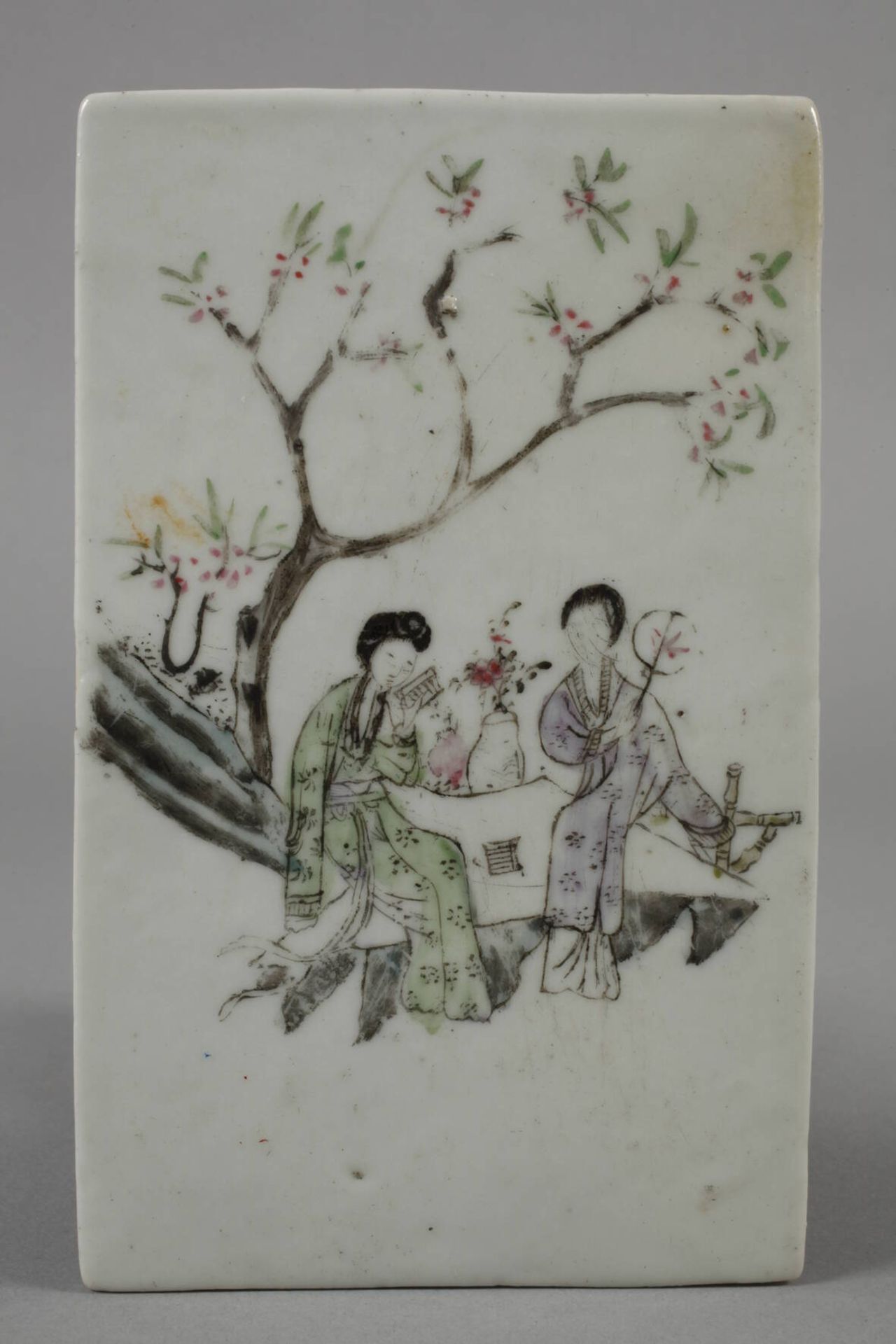 Porzellanplatte mit Handmalerei - Image 2 of 3