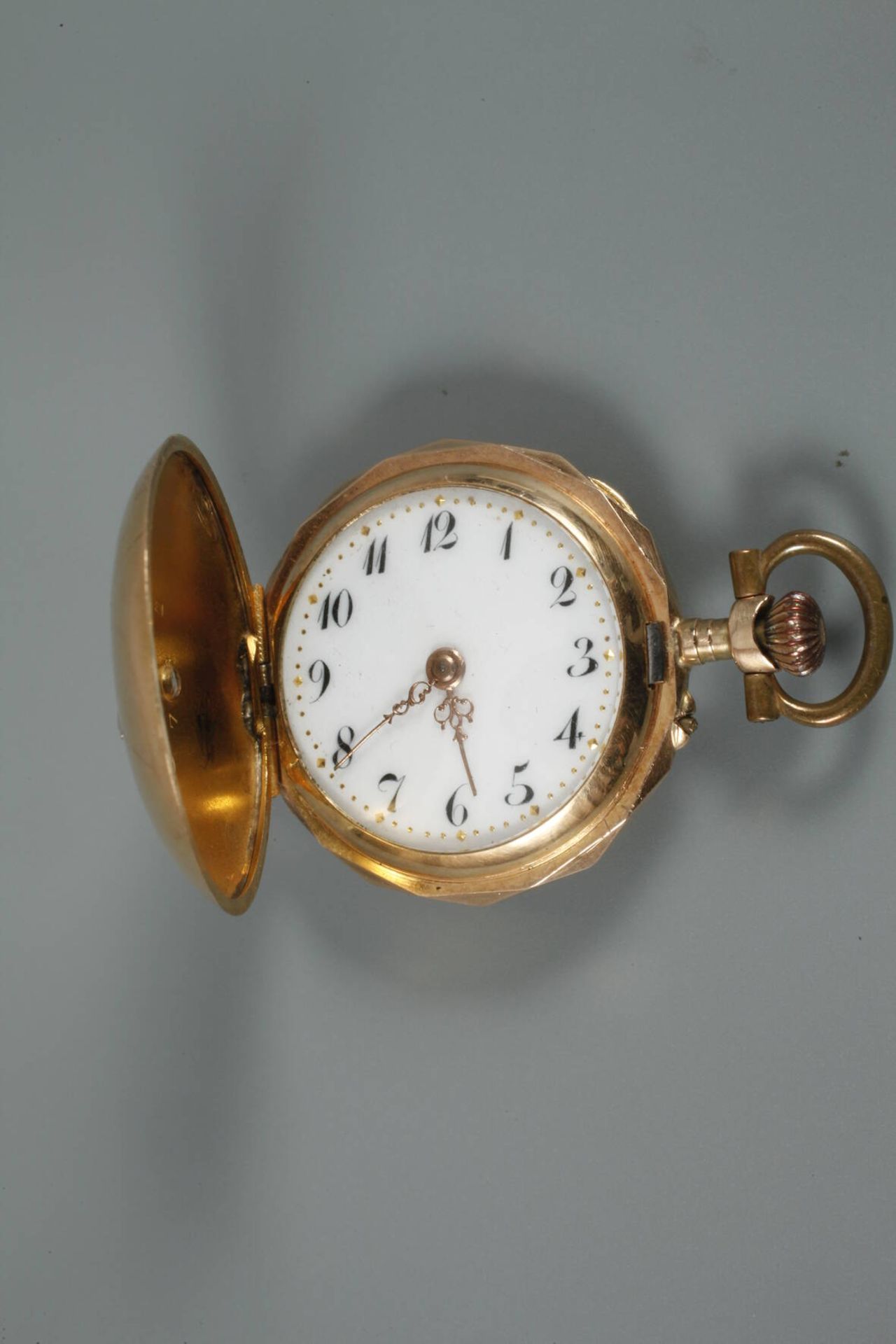 Hängeuhr Gold mit Diamantrosen - Image 4 of 7