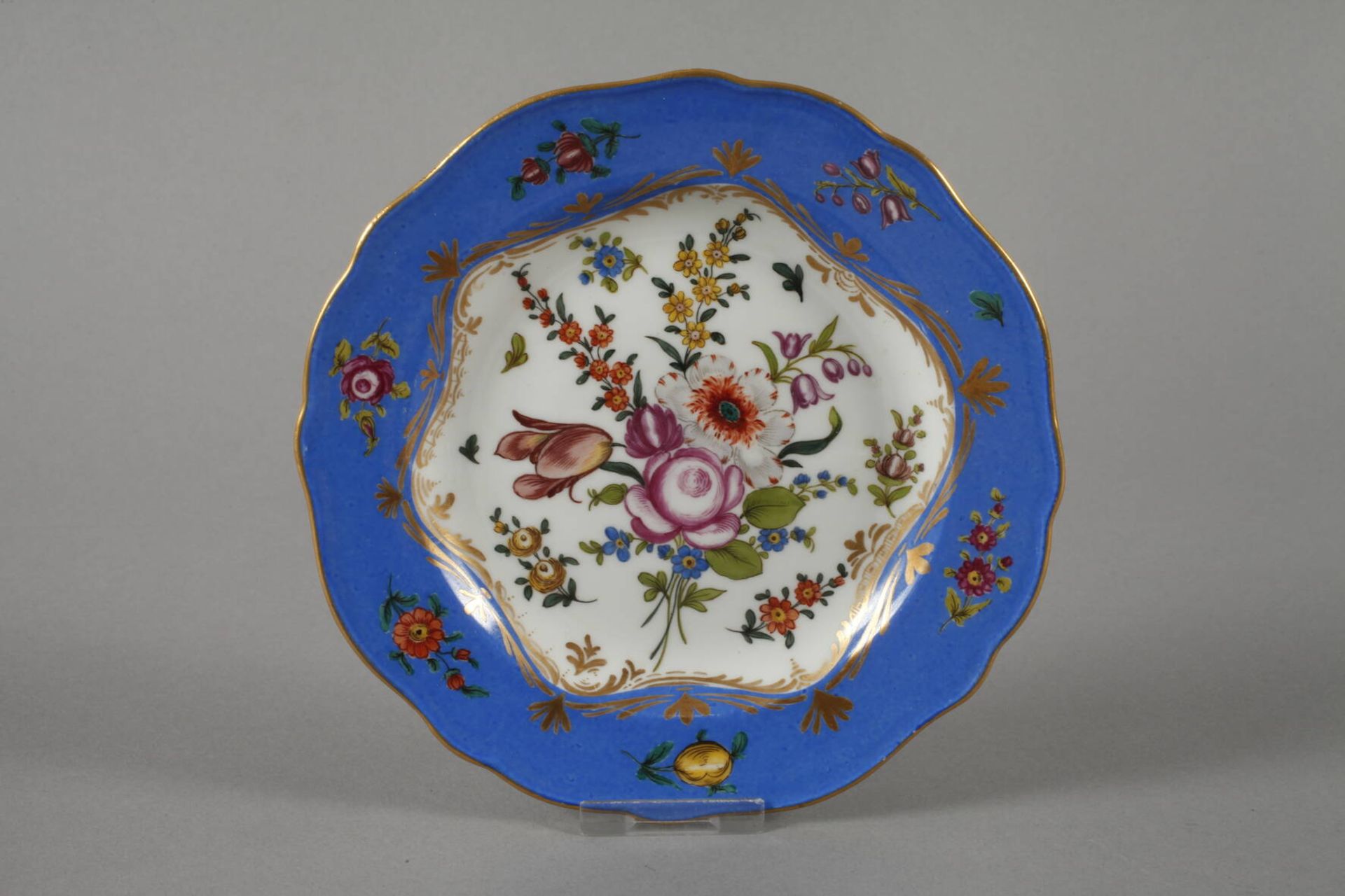 Meissen Konvolut Zierteller Blumenmalerei - Bild 2 aus 5