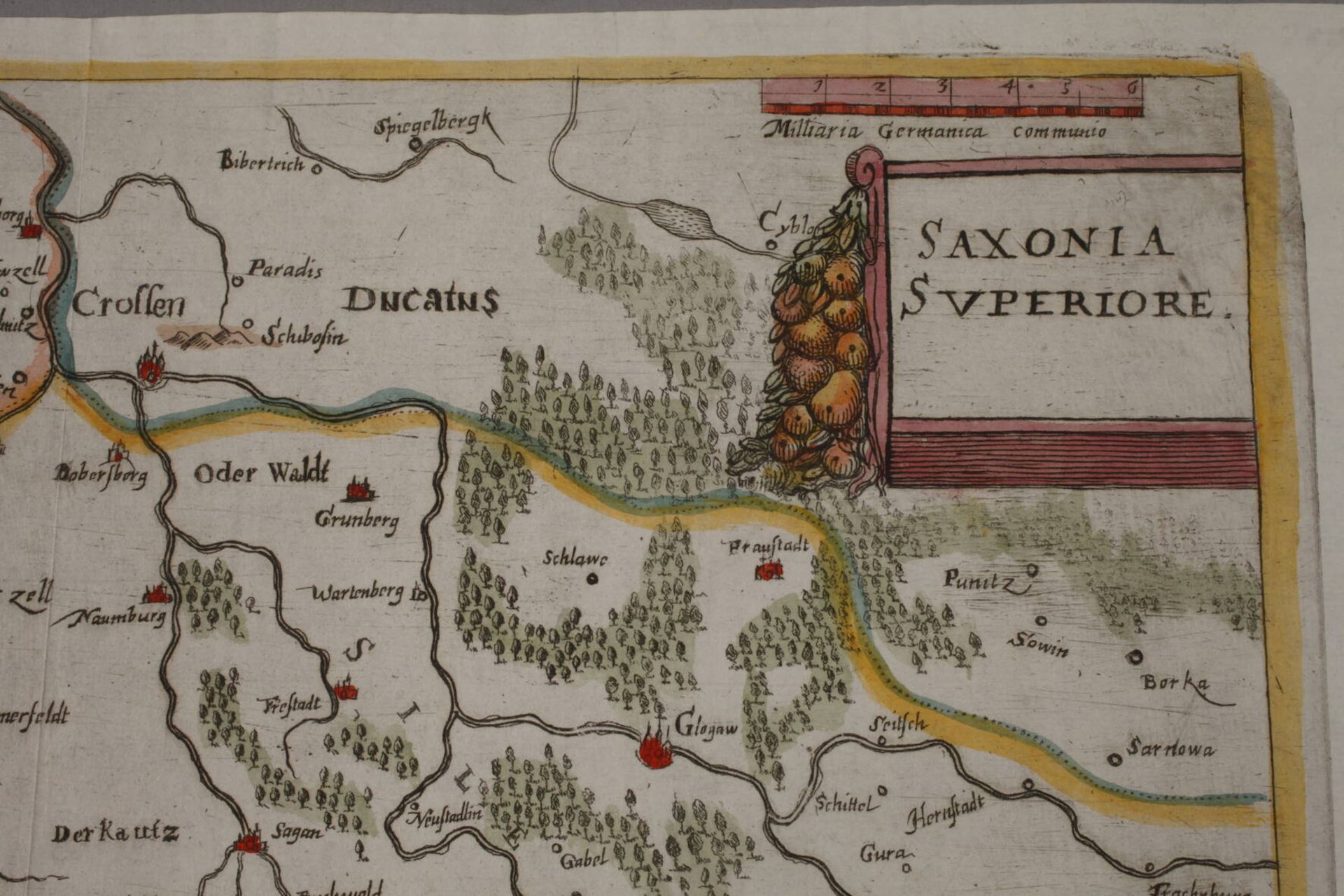 Kupferstichkarte Sachsen - Image 3 of 3