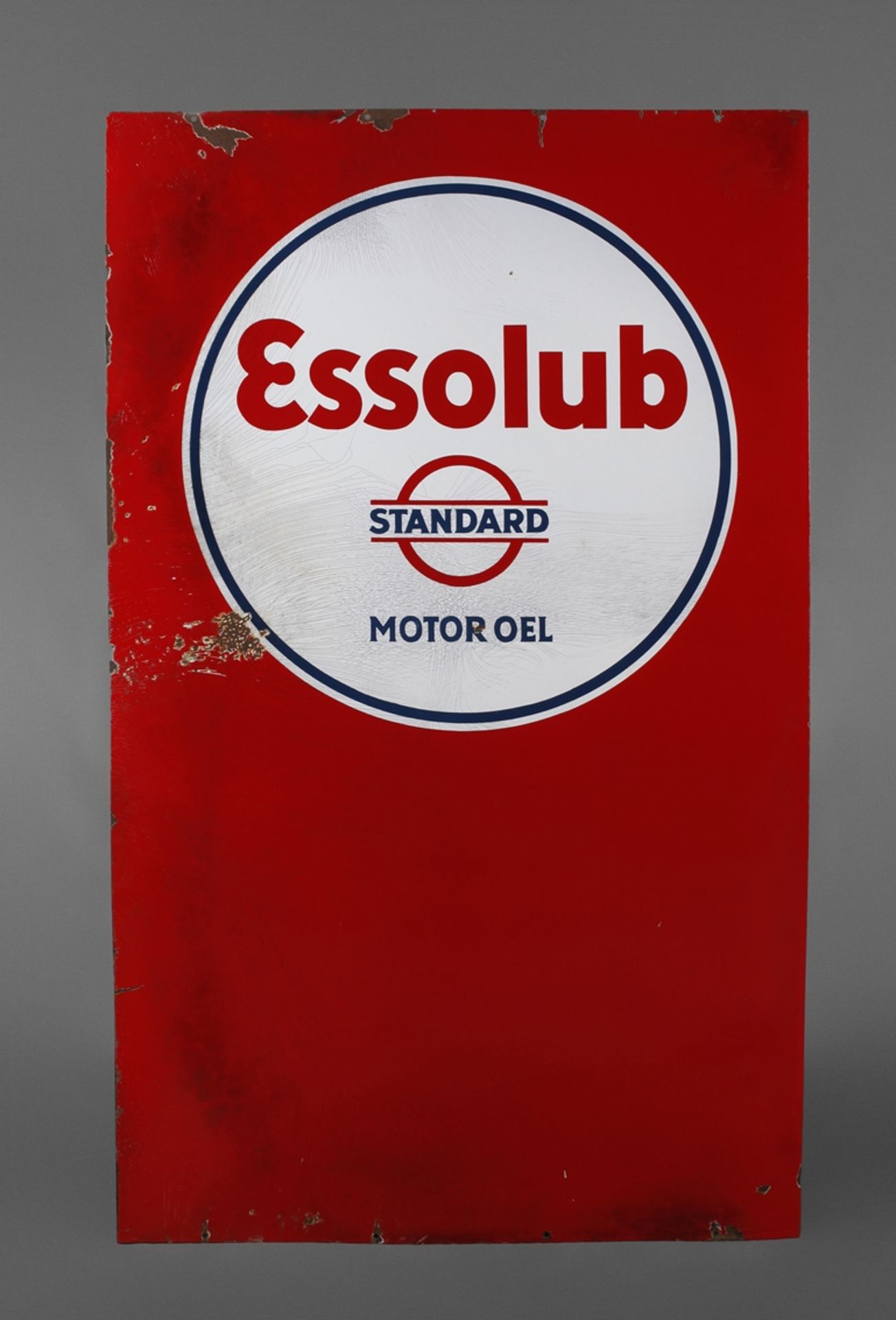 Emailleschild Essolub