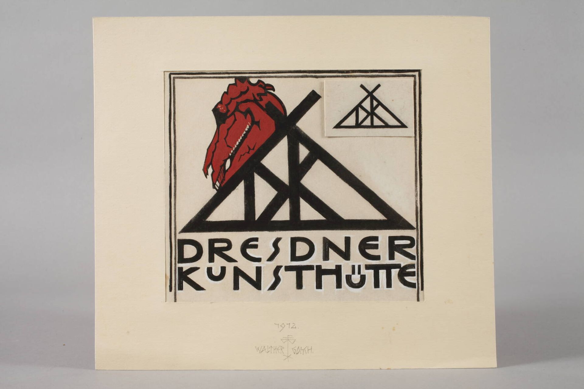 Walter Gasch, Entwurf Dresdner Kunsthütte - Image 2 of 4