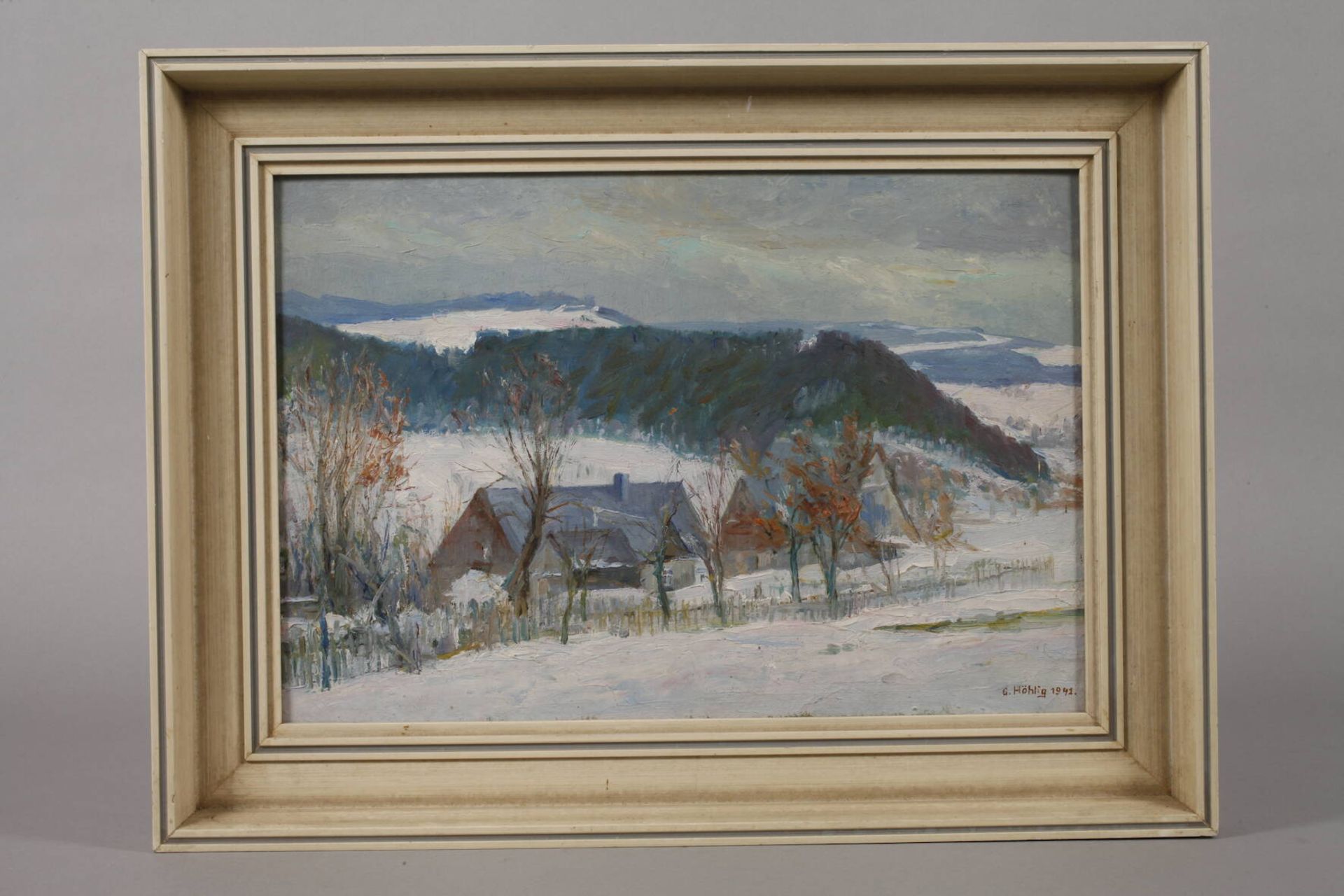 Georg Höhlig, "Winter im Erzgebirge" - Bild 2 aus 4