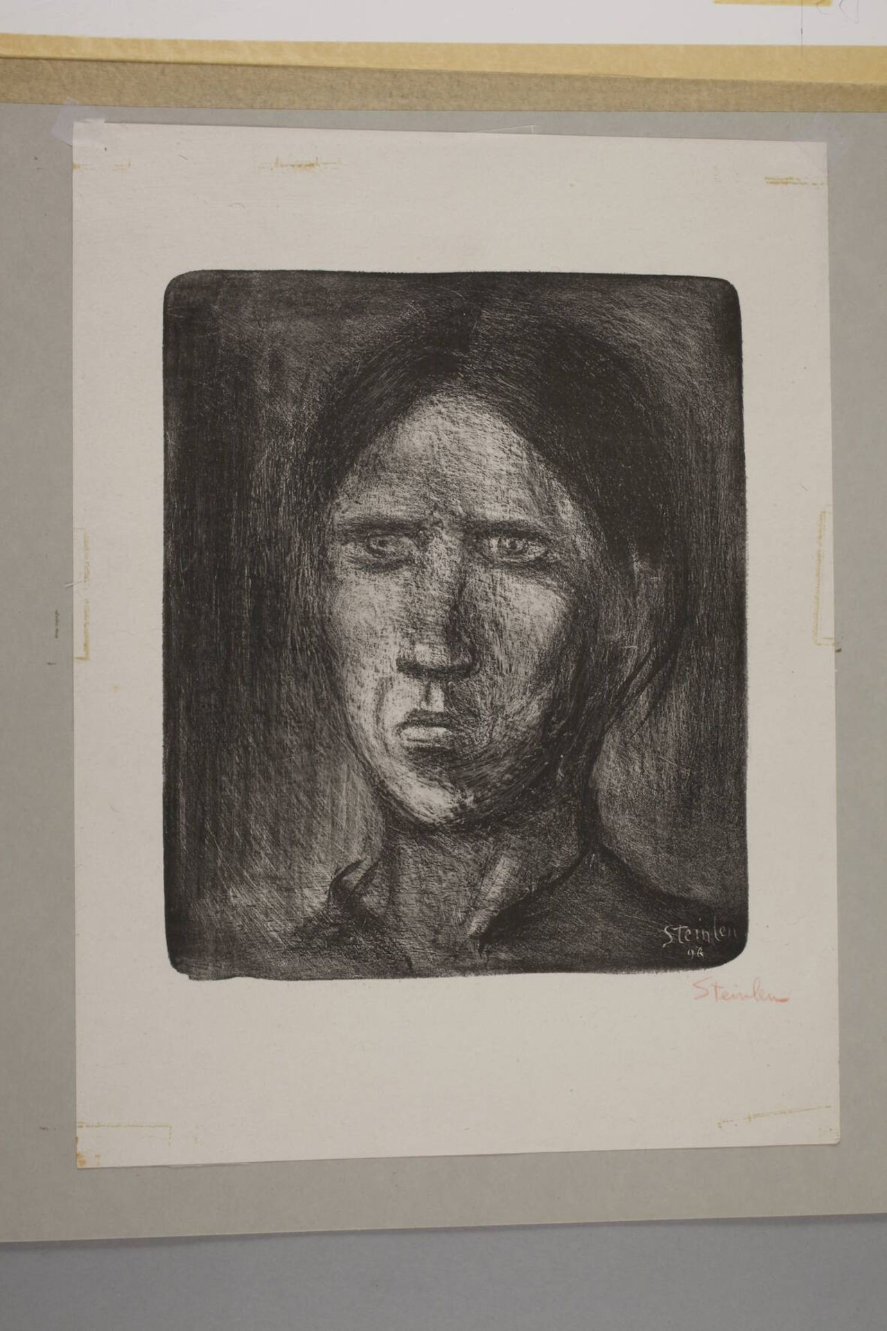 Théophile Alexandre Steinlen, Frauenportrait - Image 2 of 3