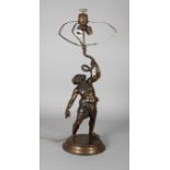 Tischlampe trunkener Bacchus mit Schlange