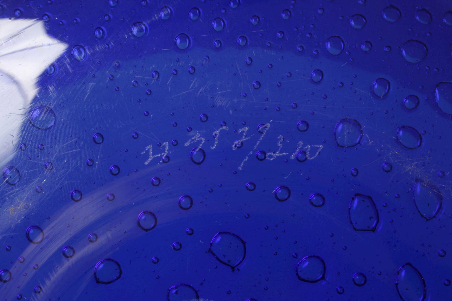 Schale Kobaltglas - Bild 3 aus 3
