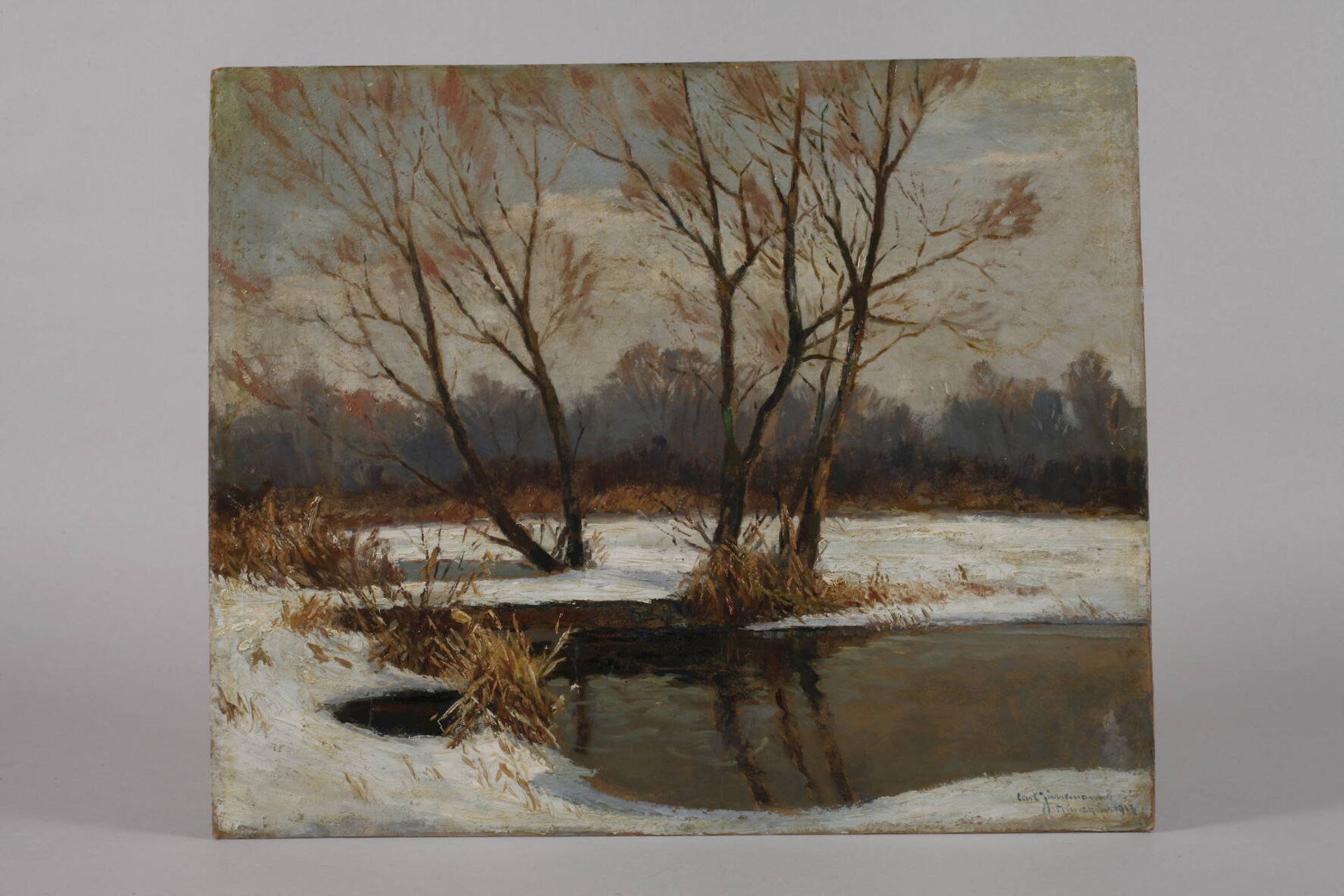 Carl Zimmermann, Winterlandschaft - Bild 2 aus 4