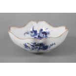 Meissen Schale "Blaue Blume mit Goldgräsern"