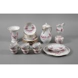 Meissen Kaffeeservice "Indische Malerei, purpur"