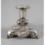 Silber kleiner Kerzenleuchter Barock