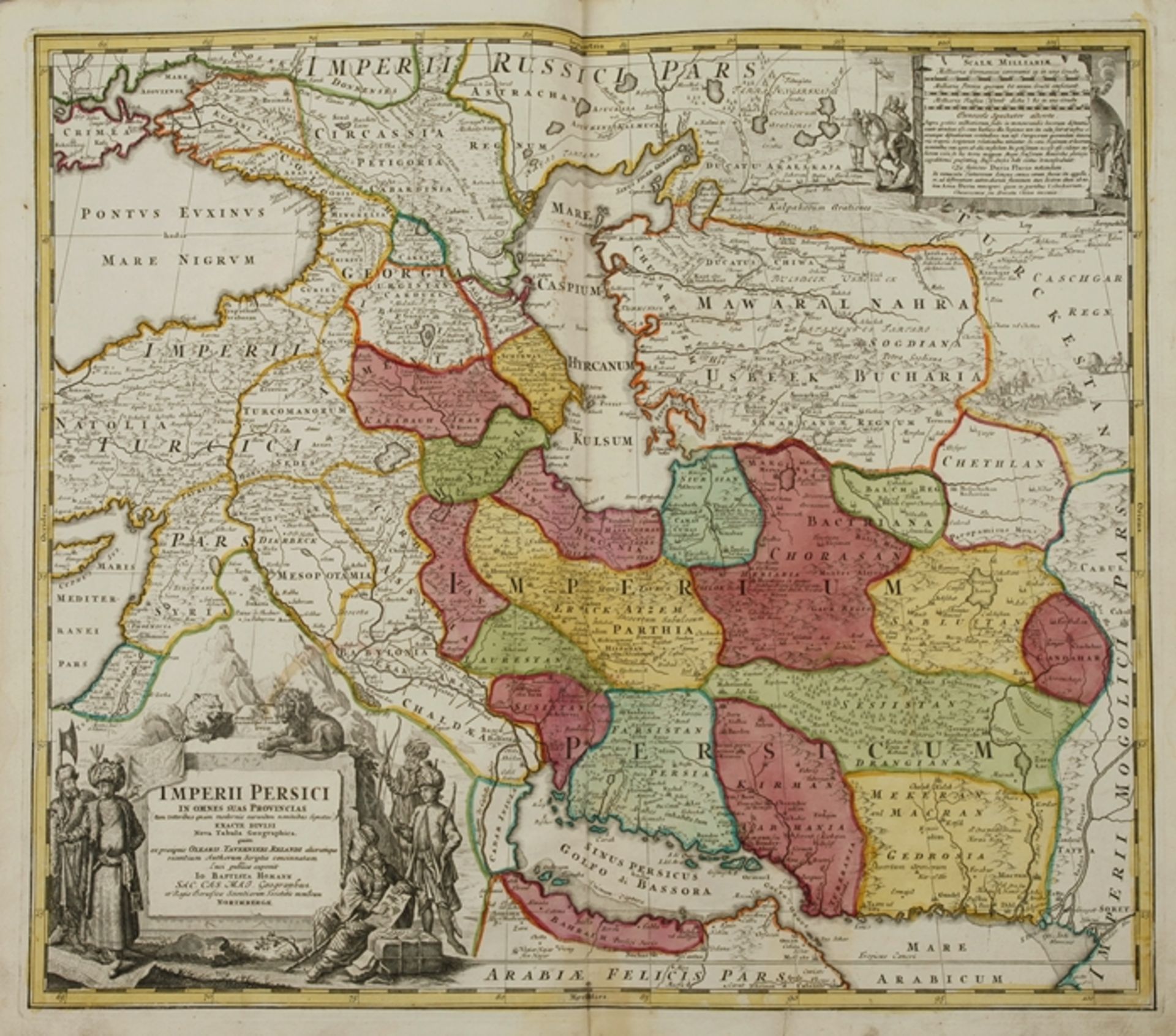 Johann Baptist Homann, Kupferstichkarte Persien