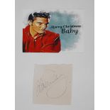 Elvis Presley, Karte und Autograf