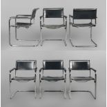 Sechs Freischwinger Thonet