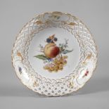 Meissen Korbschale "Fruchtmalerei"