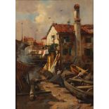 Adolf Thamm, attr., "Alte Werft in Venedig"