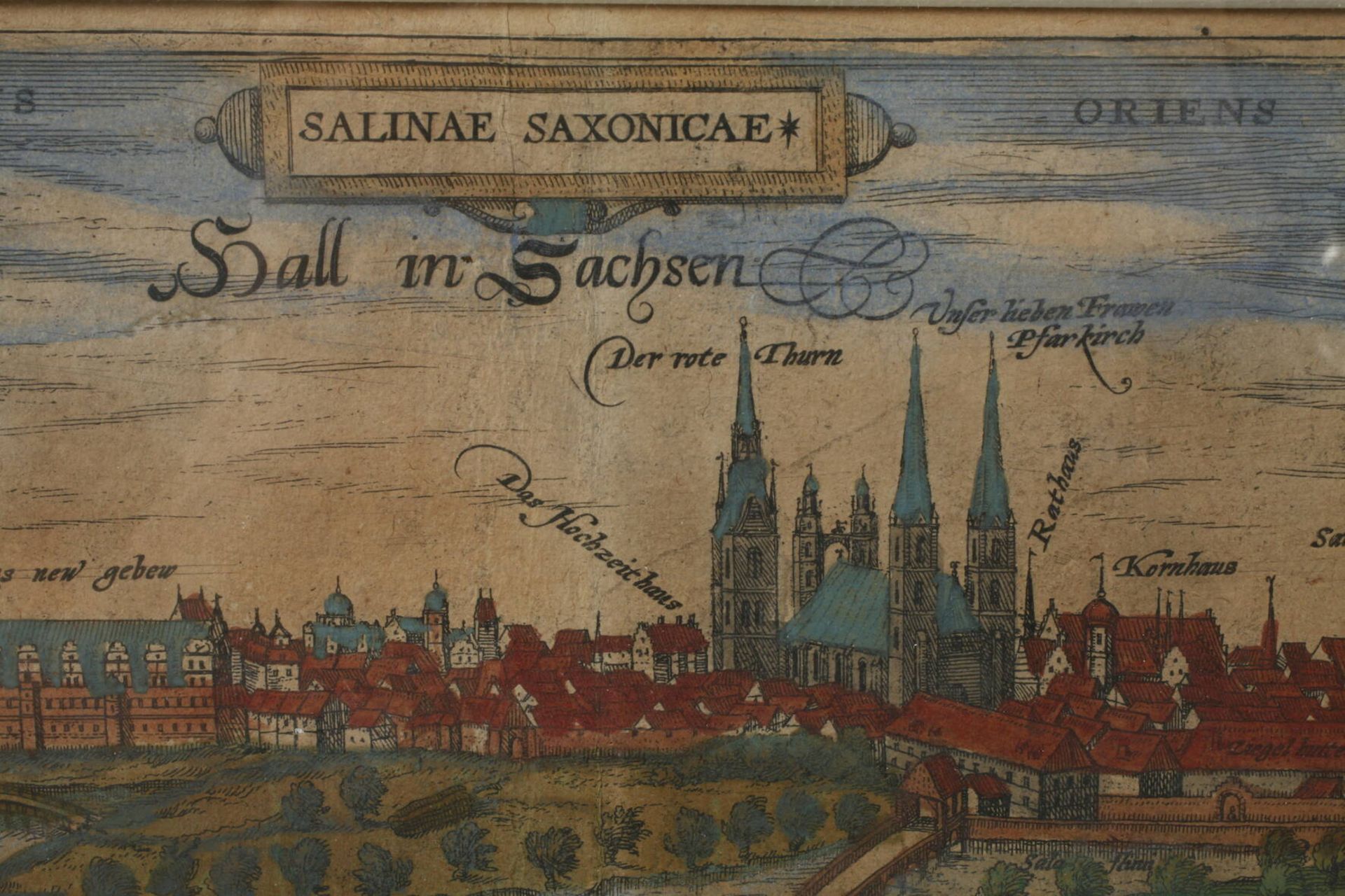 Braun & Hogenberg, Ansicht von Halle - Image 4 of 4