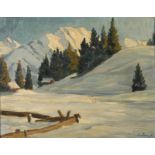 Elfriede Jungk, Alpine Winterlandschaft