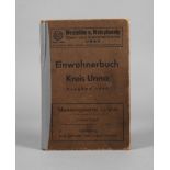 Einwohnerbuch Kreis UnnaAusgabe 1938, Düsseldorf beim Adreßbuch-Verlag Gertrud Berkenkopf, Format G