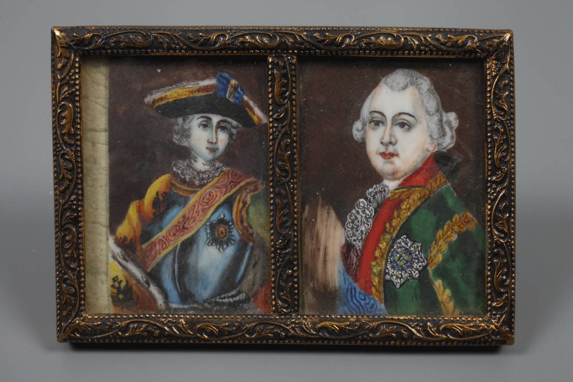 Drei Doppelportraits en miniature - Bild 3 aus 4