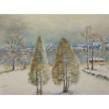 Eugen Croissont, Winterliche Landschaft