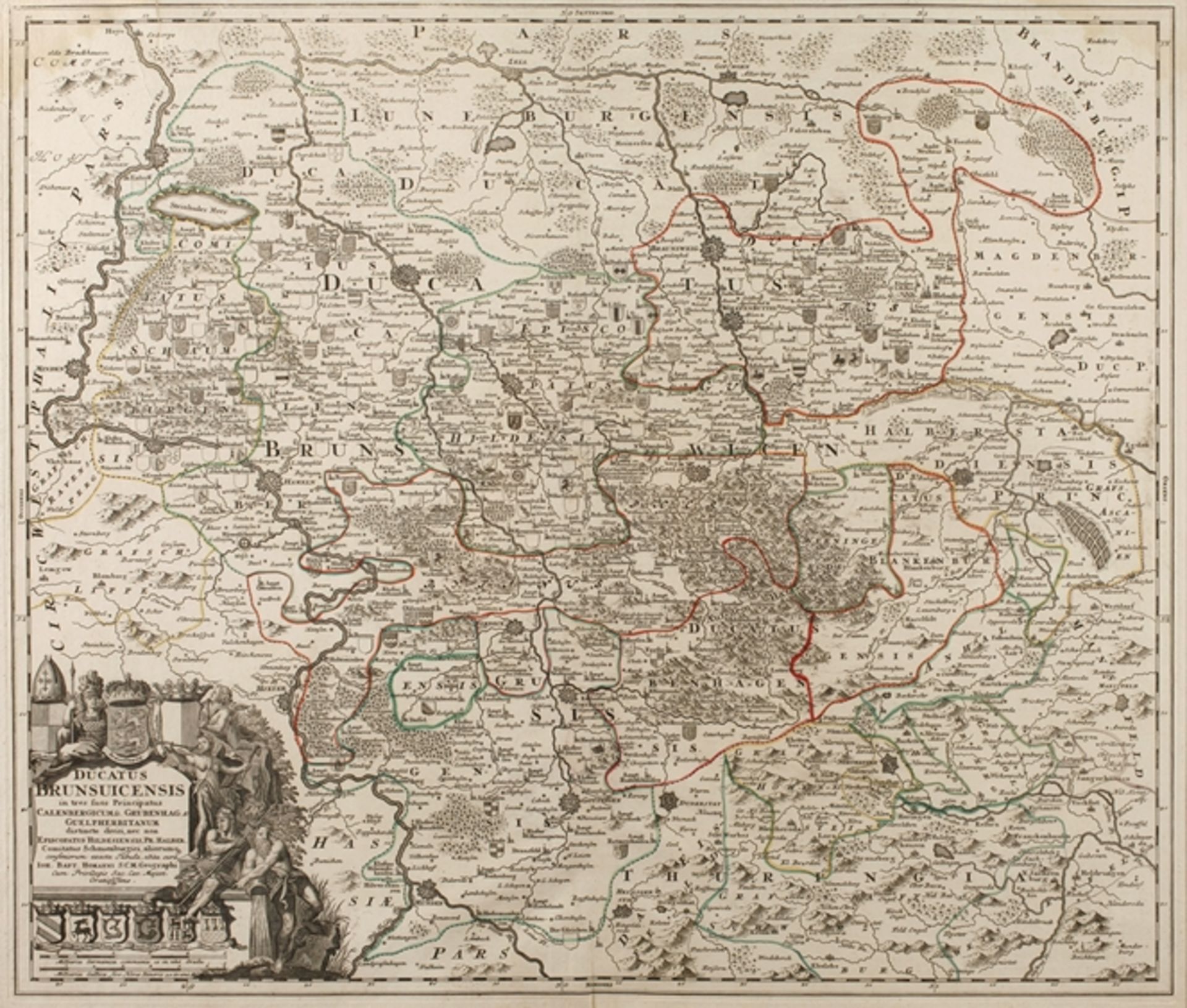 Johann Baptist Homann, Karte Braunschweig