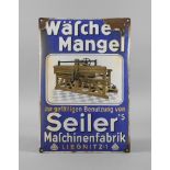 Emailleschild Seiler