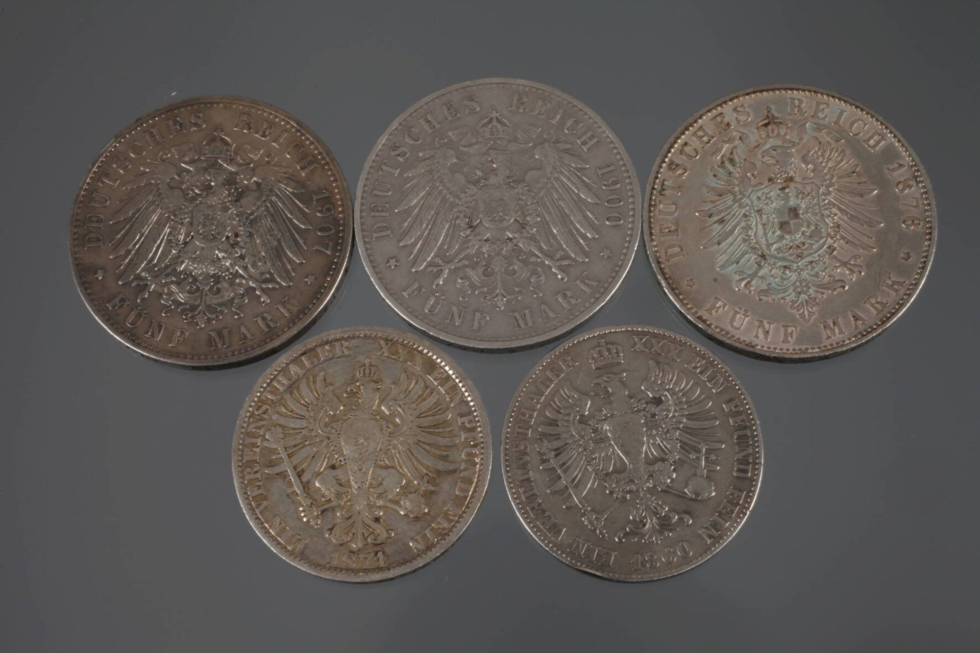 Konvolut  Silbermünzen Kaiserreich - Bild 3 aus 3