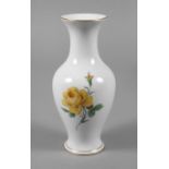 Meissen Vase "Gelbe Rose"