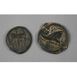Zwei Münzen Nordafrika