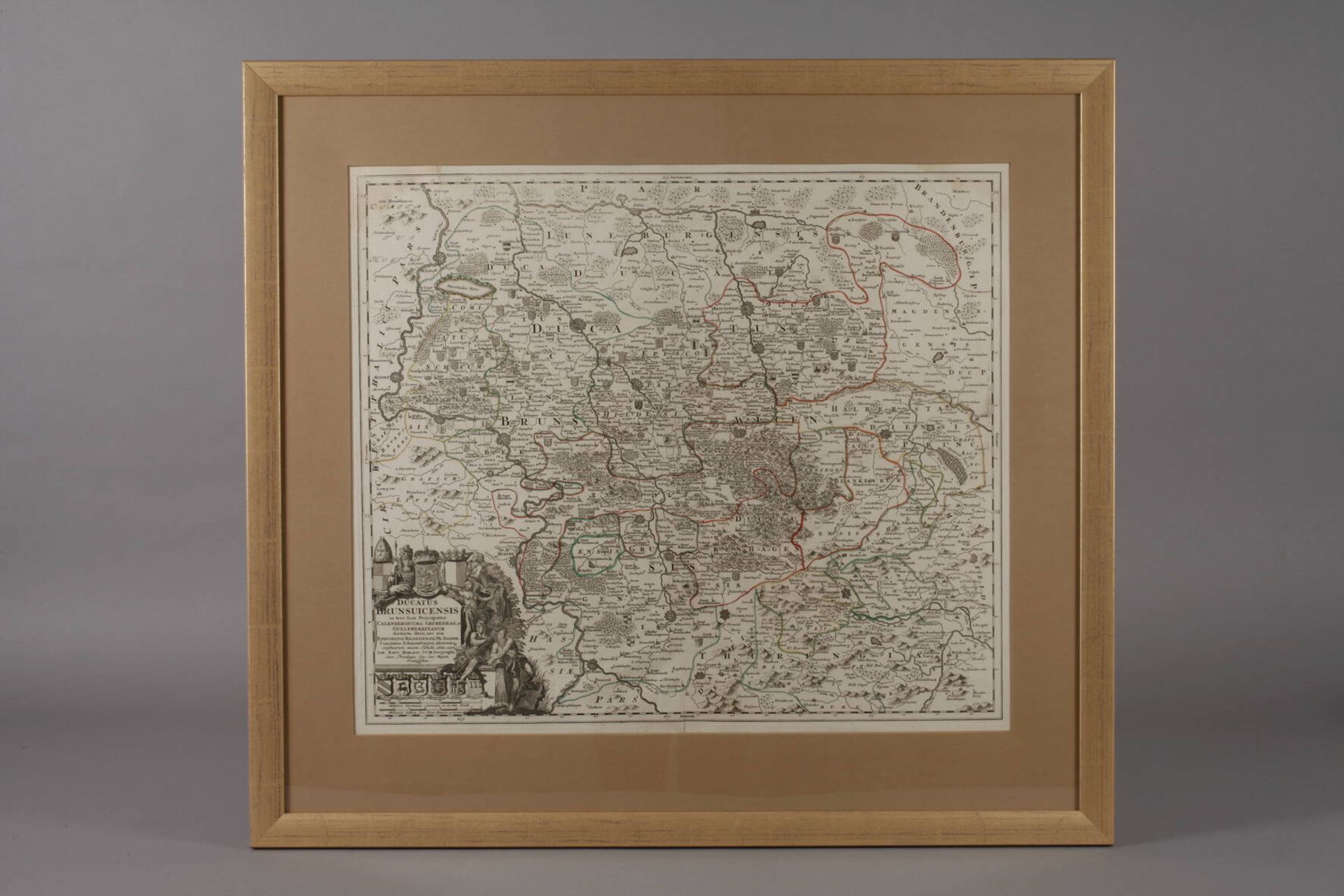 Johann Baptist Homann, Karte Braunschweig - Bild 2 aus 4
