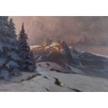 Alexander Kircher, Winterliche Alpenlandschaft