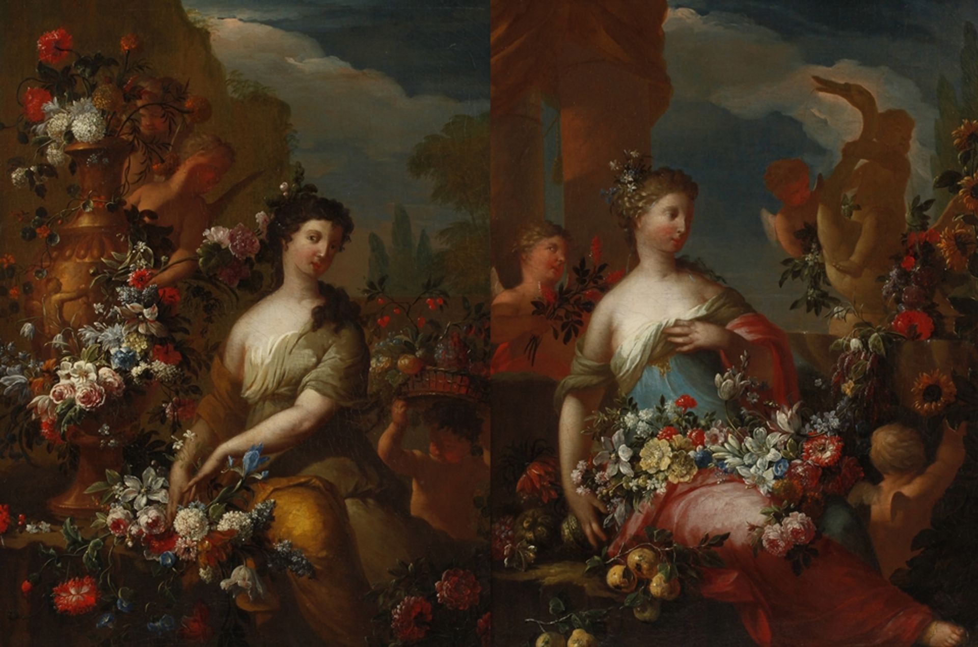 Gaspar Peeter Verbruggen d. J., "Flora" und "Pomona"