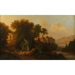 F. Johann, Herbstlandschaft mit Schloss