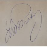 Elvis Presley, Autograf