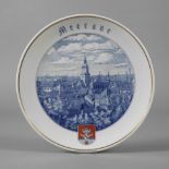 Meissen Wandteller Ansicht "Meerane"