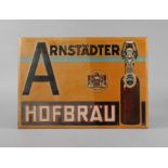 Werbeschild Arnstädter Hofbräu