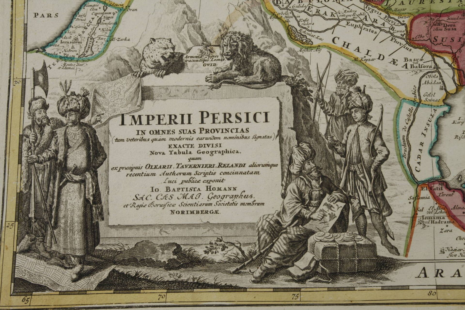 Johann Baptist Homann, Kupferstichkarte Persien - Bild 3 aus 4