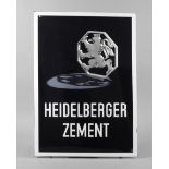 Emailleschild Heidelberger Zement