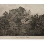 Domenico Quaglio, "Schloss Trausnitz bei Landshut"