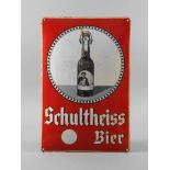 Emailleschild Schultheiss