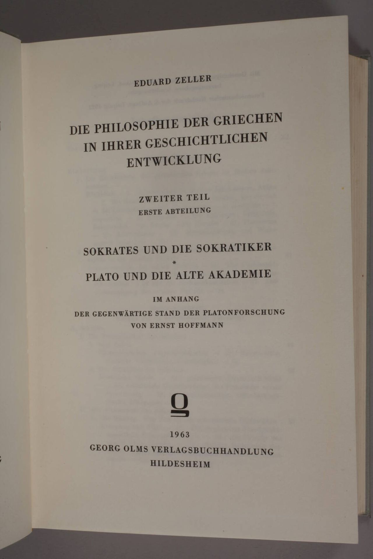 Eduard Zeller die Philosophie der Griechen - Image 2 of 4