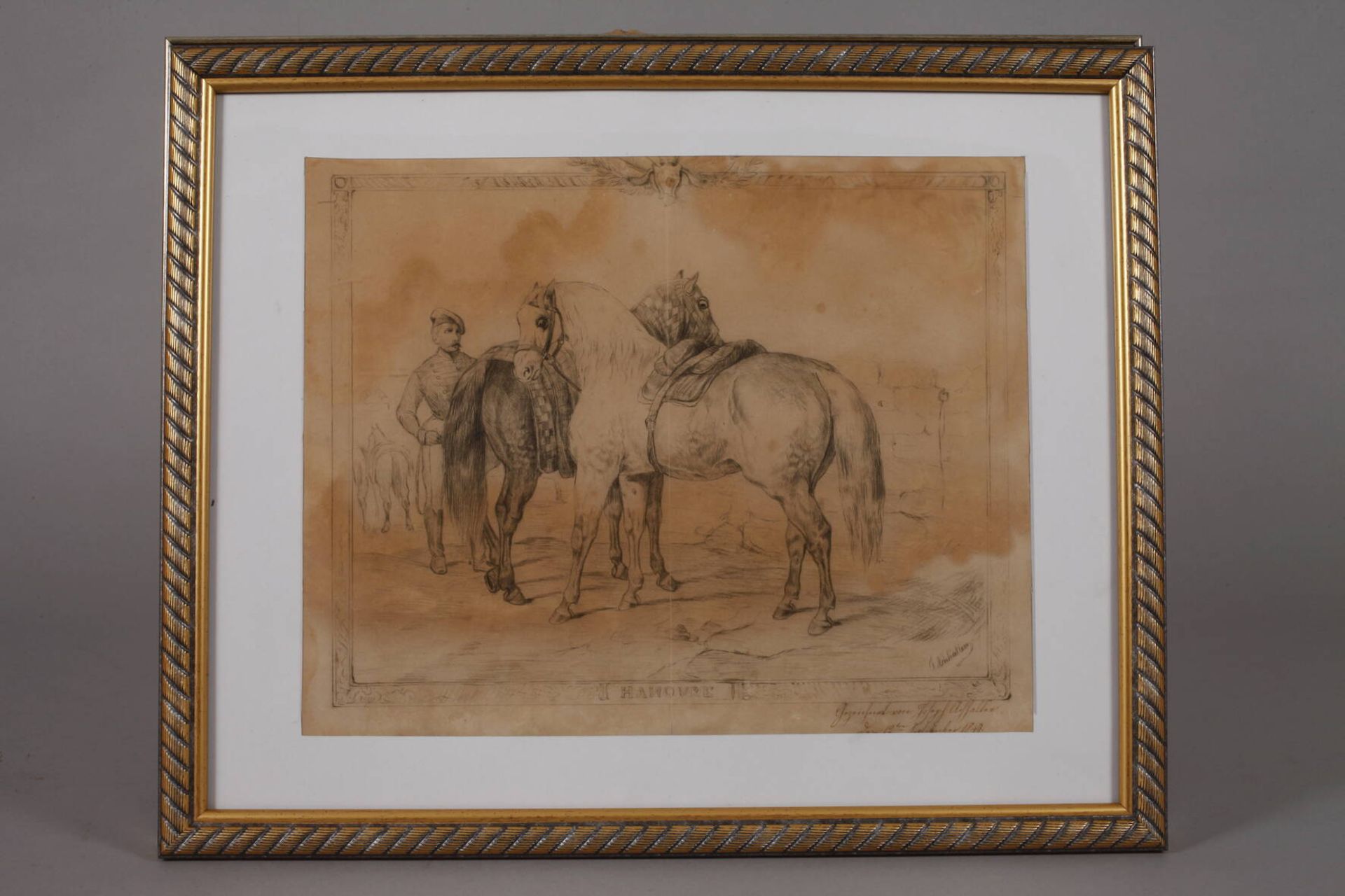 Joseph Achhalter, Zwei Pferdedarstellungen - Bild 2 aus 6