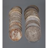 Konvolut Silbermünzen Kaiserreich