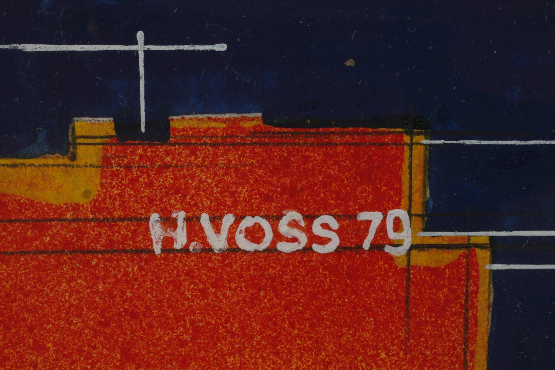 Hans Voss, Figurative Komposition - Image 3 of 4