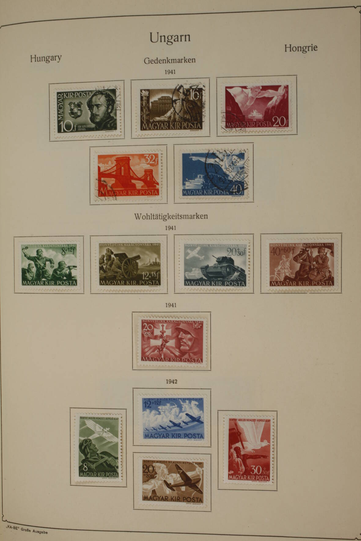 Briefmarkensammlung Ungarn - Image 12 of 17