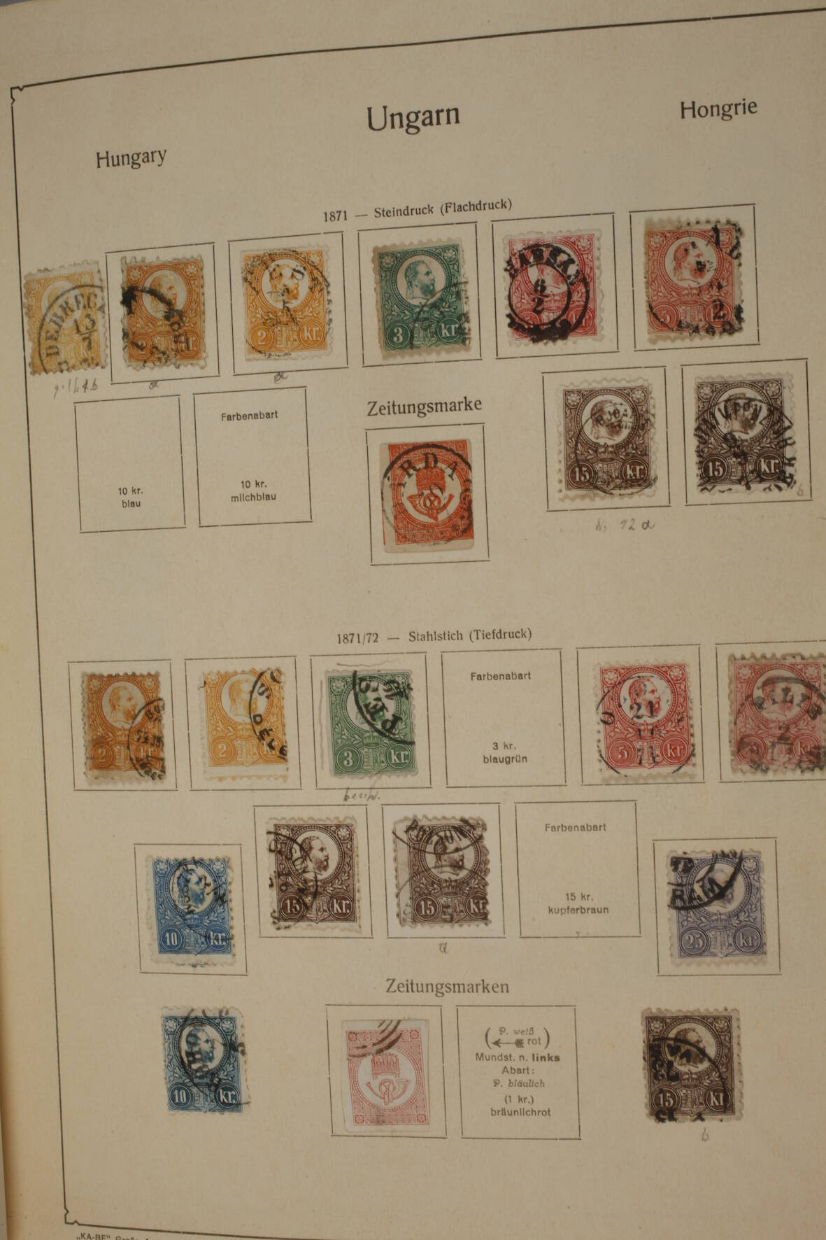 Briefmarkensammlung Ungarn - Image 3 of 17