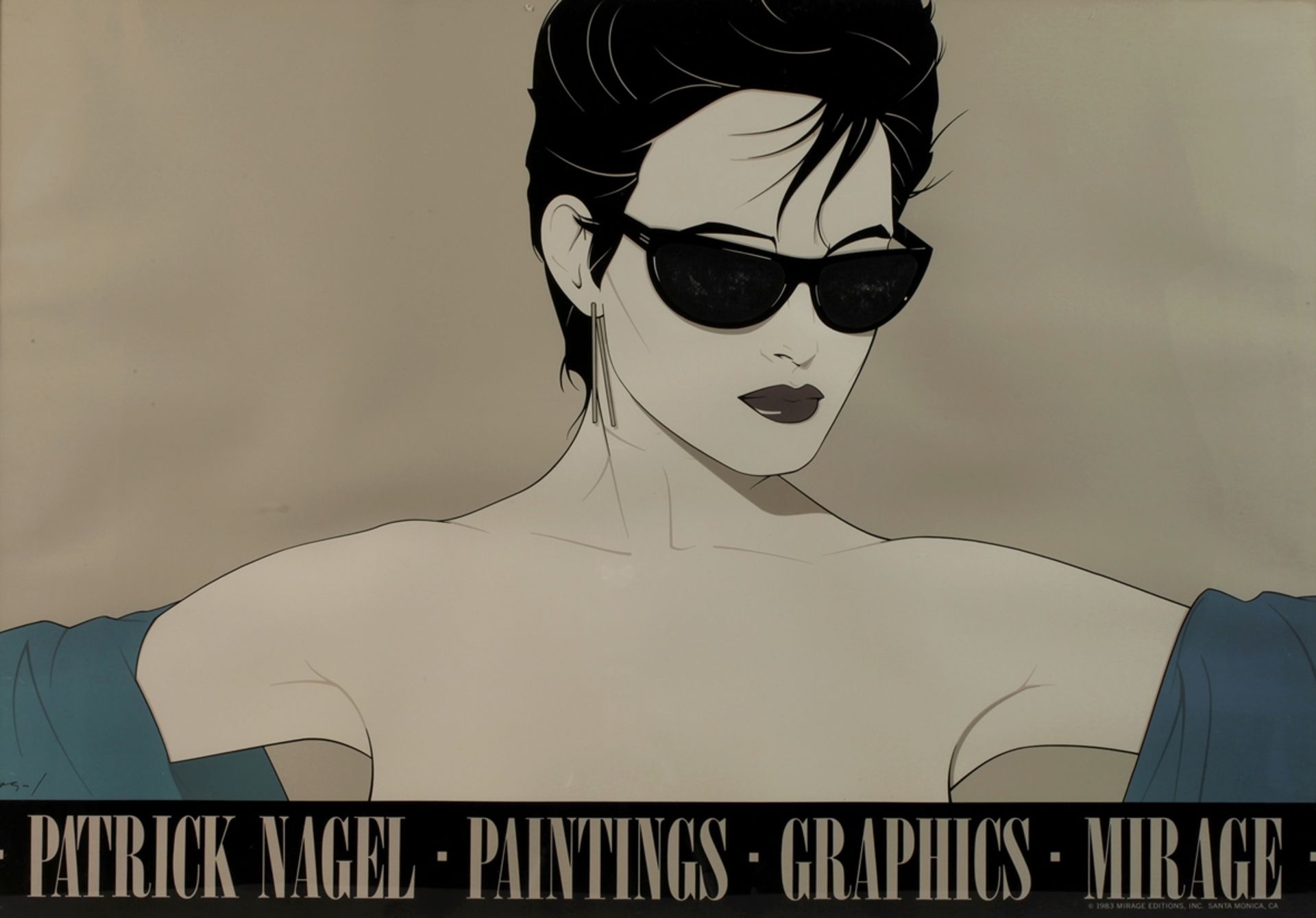 Patrick Nagel, Frau mit Sonnenbrille