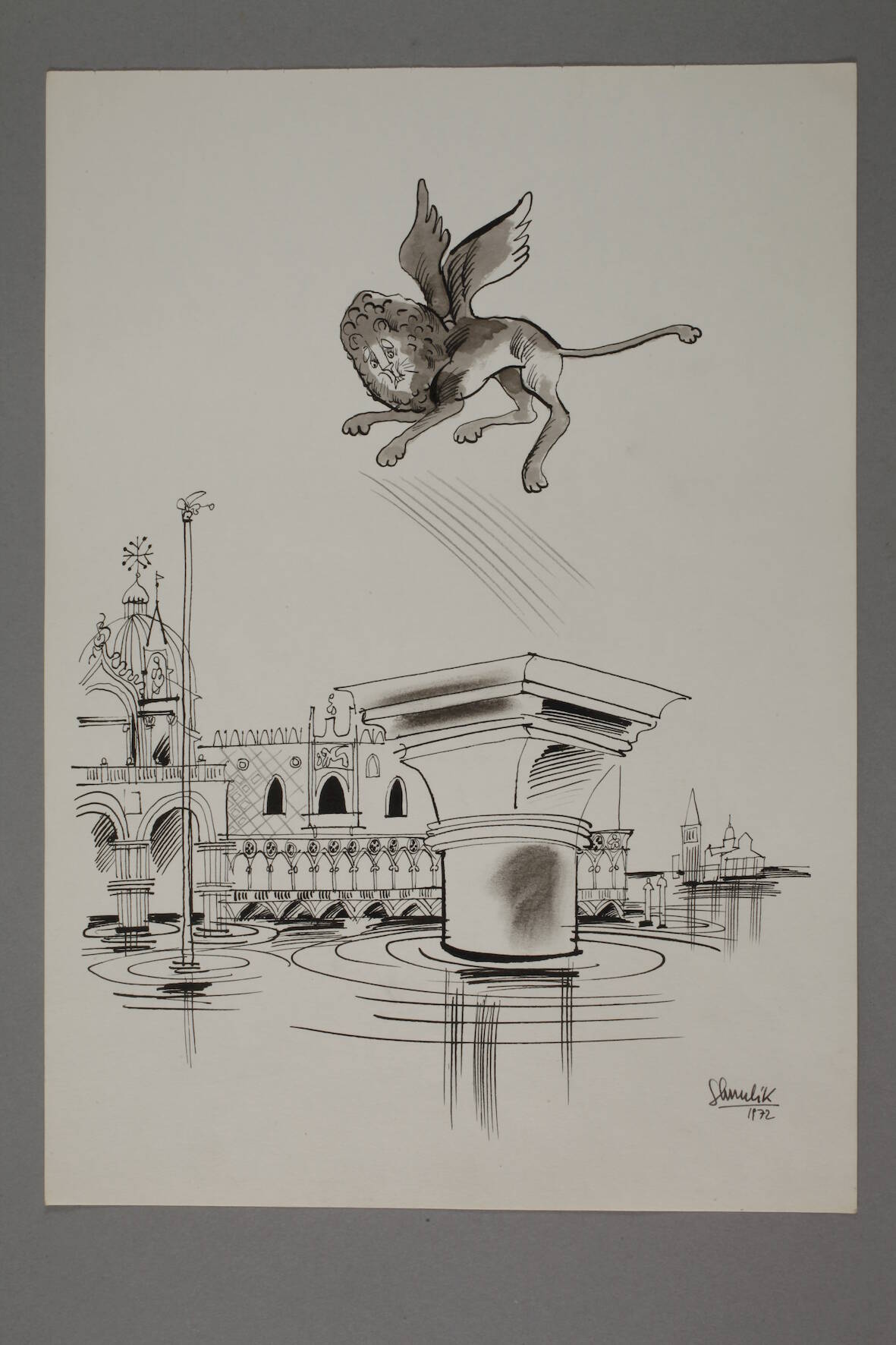 Shmuel Katz, Karikaturen zu Venedig - Image 3 of 5