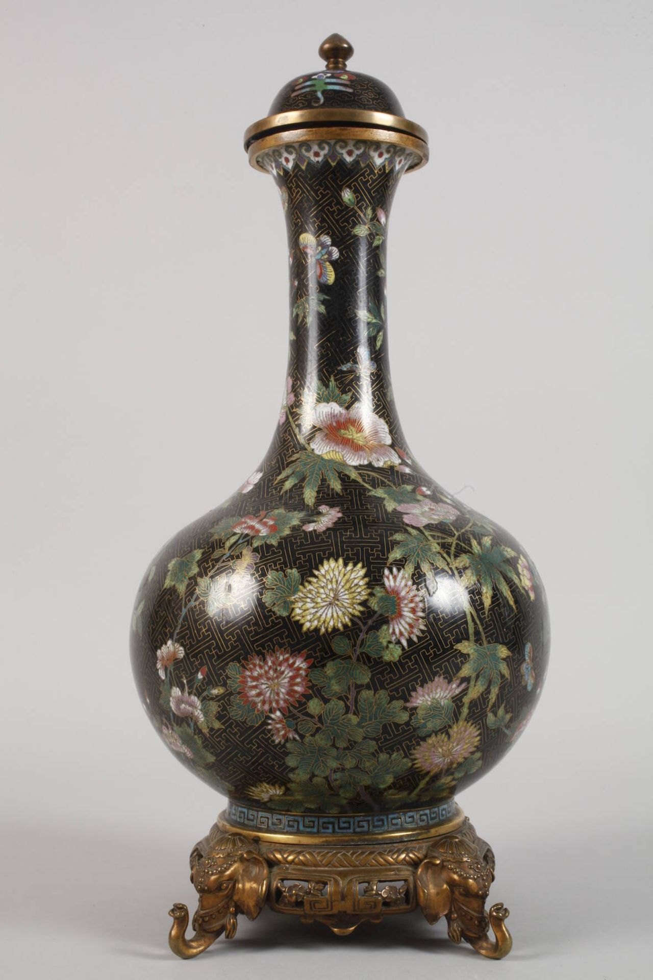 Deckelvase Cloisonné - Image 3 of 9